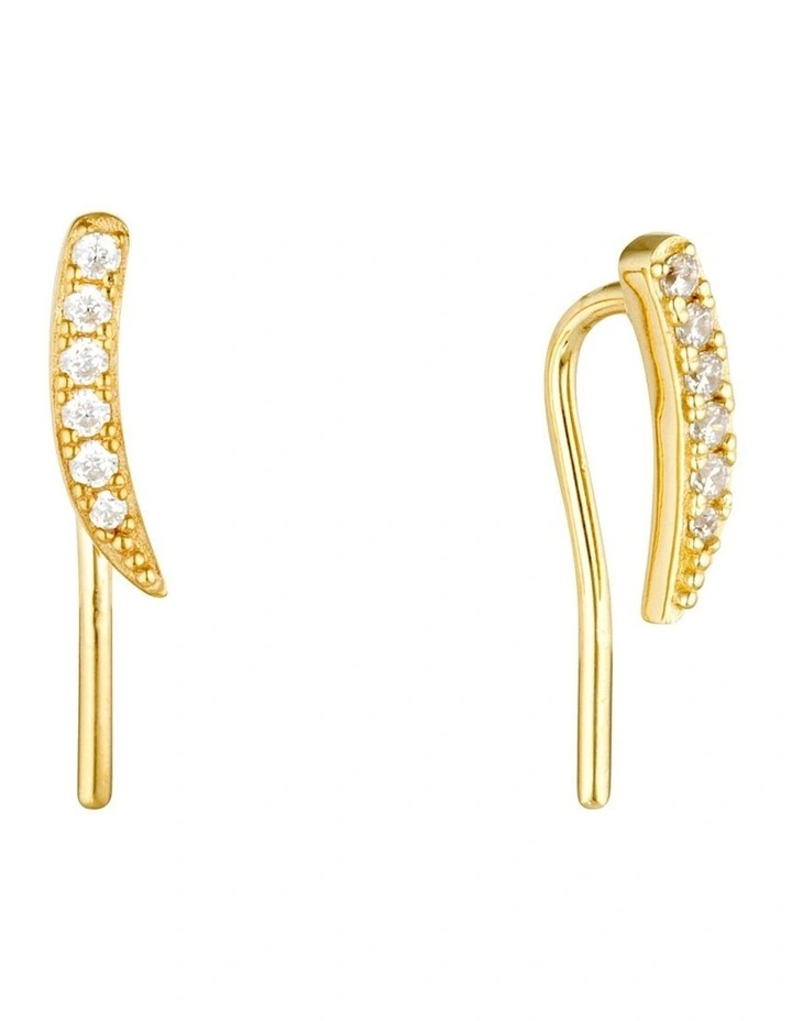 Vanilla Vine Earrings In Gold