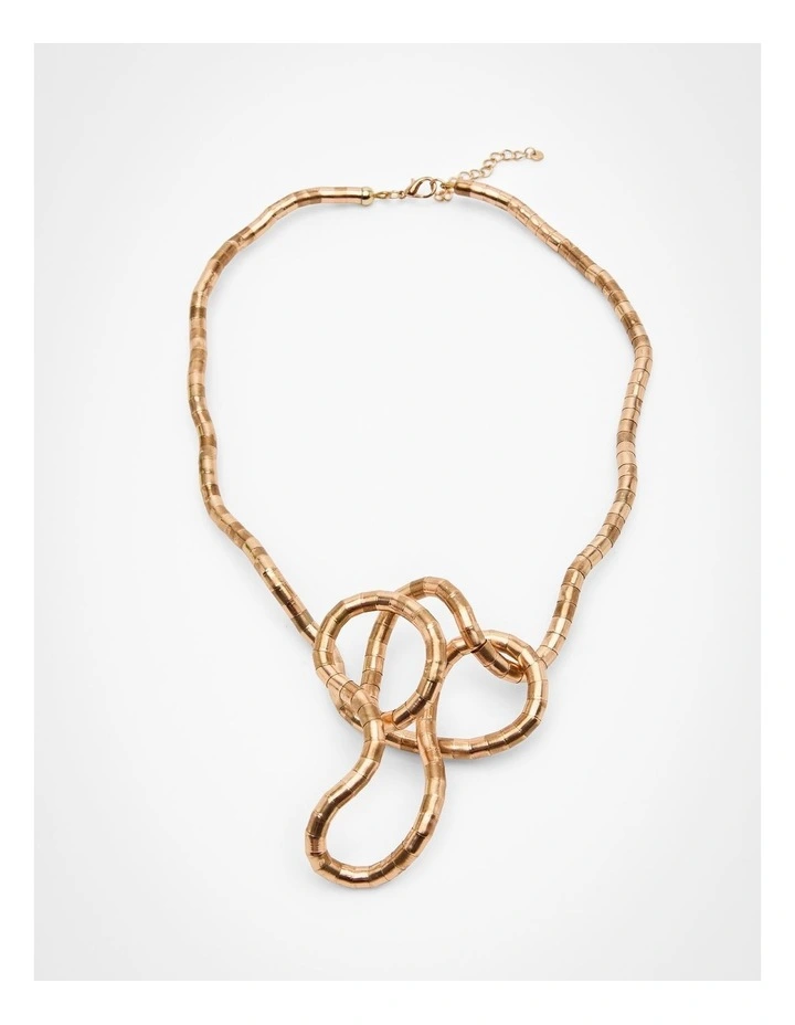 Snake Chain Necklace in Gold