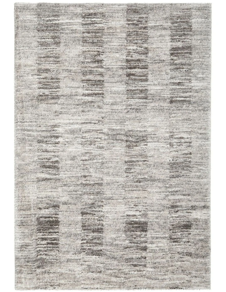 Himali Fin Steel Rug in Silver