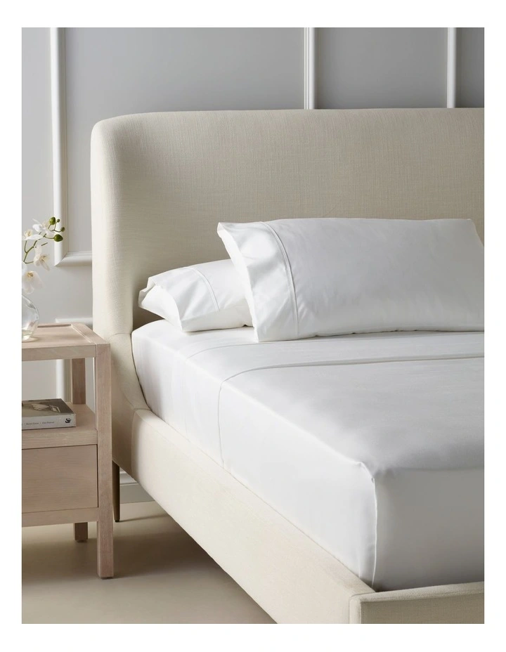 Finest Cotton 1000TC Sheet Set White
