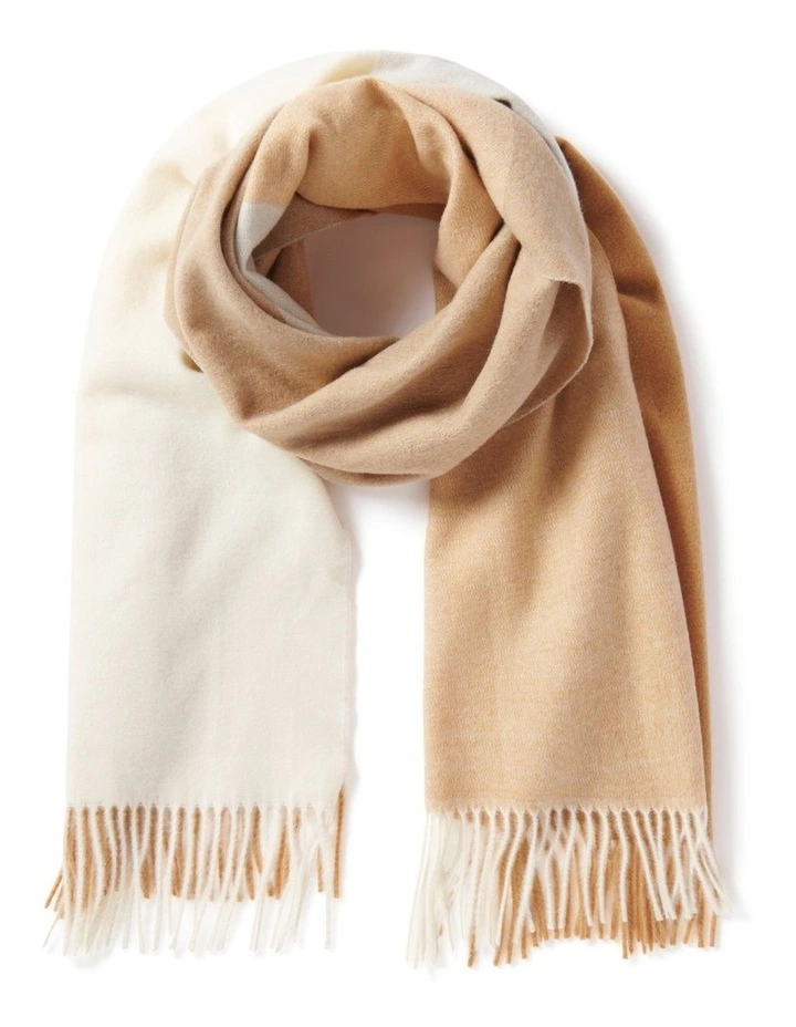 Lilah Block Scarf in Camel