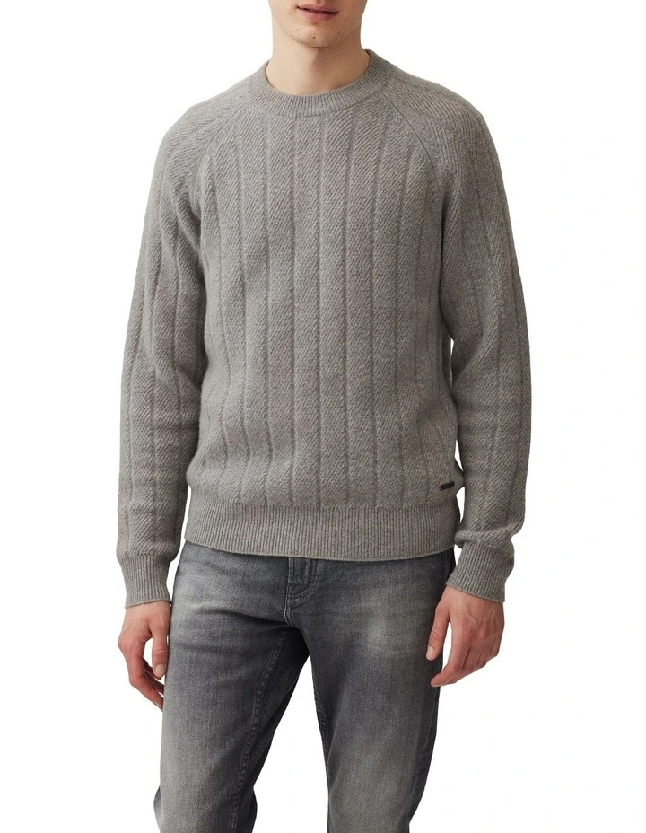 Arrow River Knit in Grey Marle