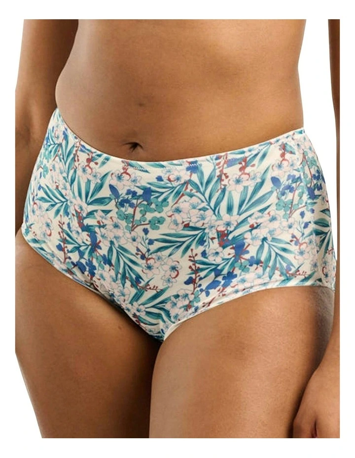 So Pure Fantaisy Sustainable High Waist Shaping Brief in Two Tone