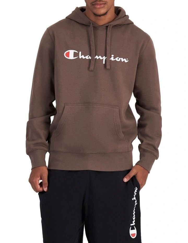 Script Hoodie in Pepperberry