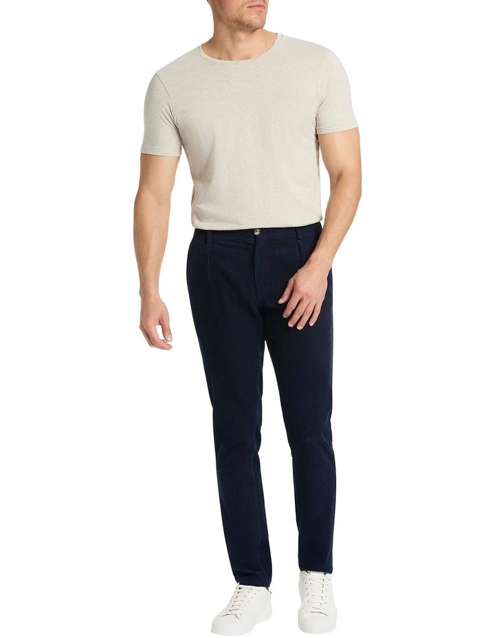 Connor Cord Pant in Navy