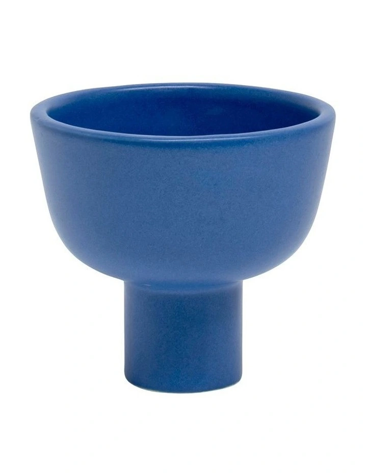 Century Pedestal Bowl 15x14cm in Blue