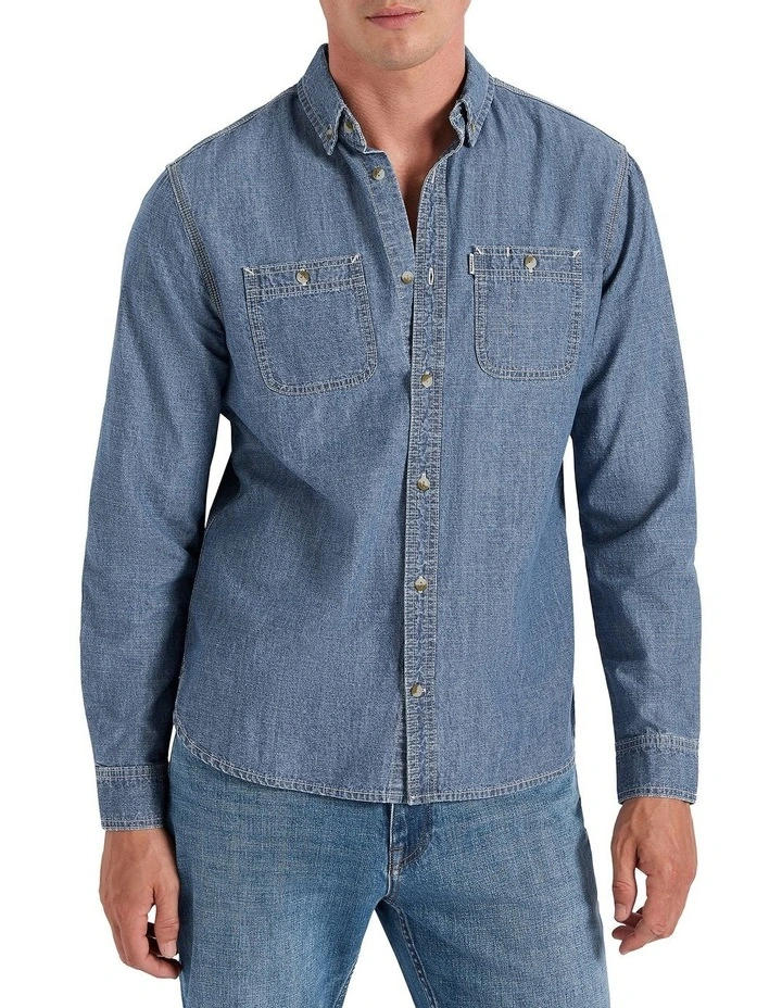 Be Alright Shirt in Chambray