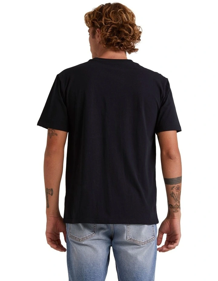 Omni Check Turn T-shirt in Black