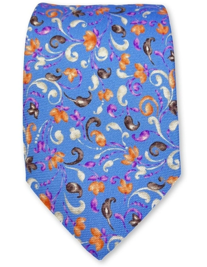 Narni Floral Tie in Blue