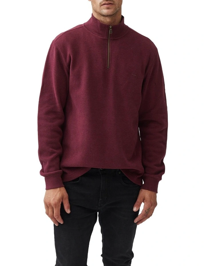 Alton Ave Sweat Top in Berry