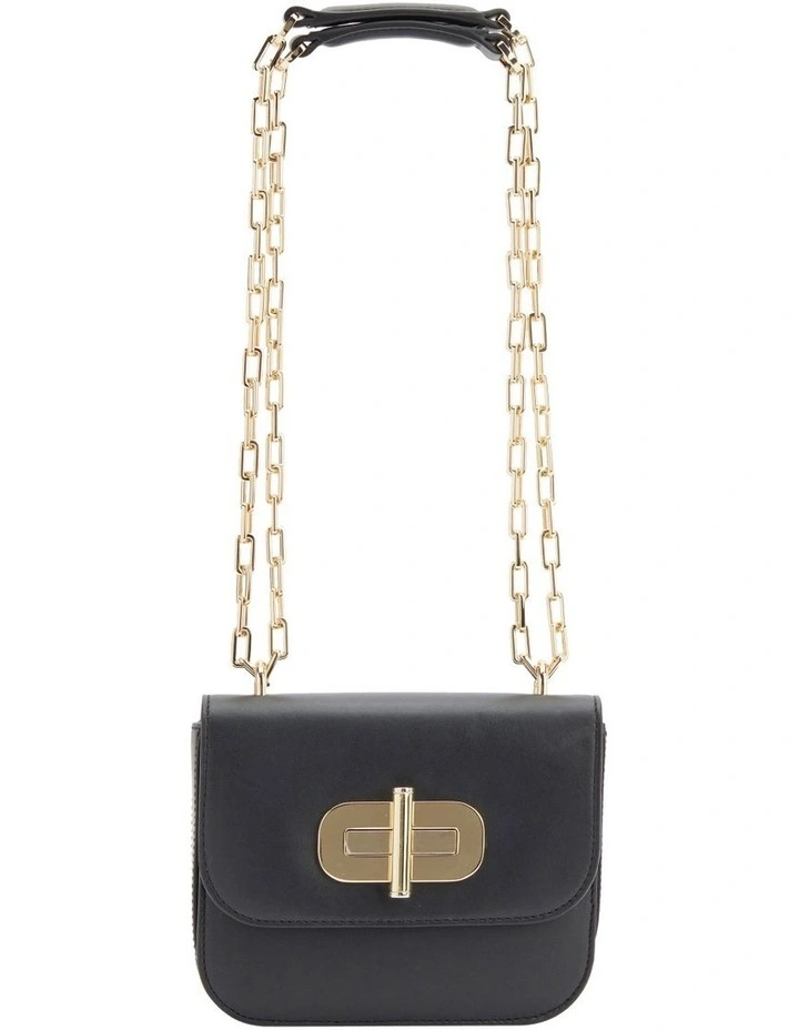 Hero Turnlock Crossbody in Black