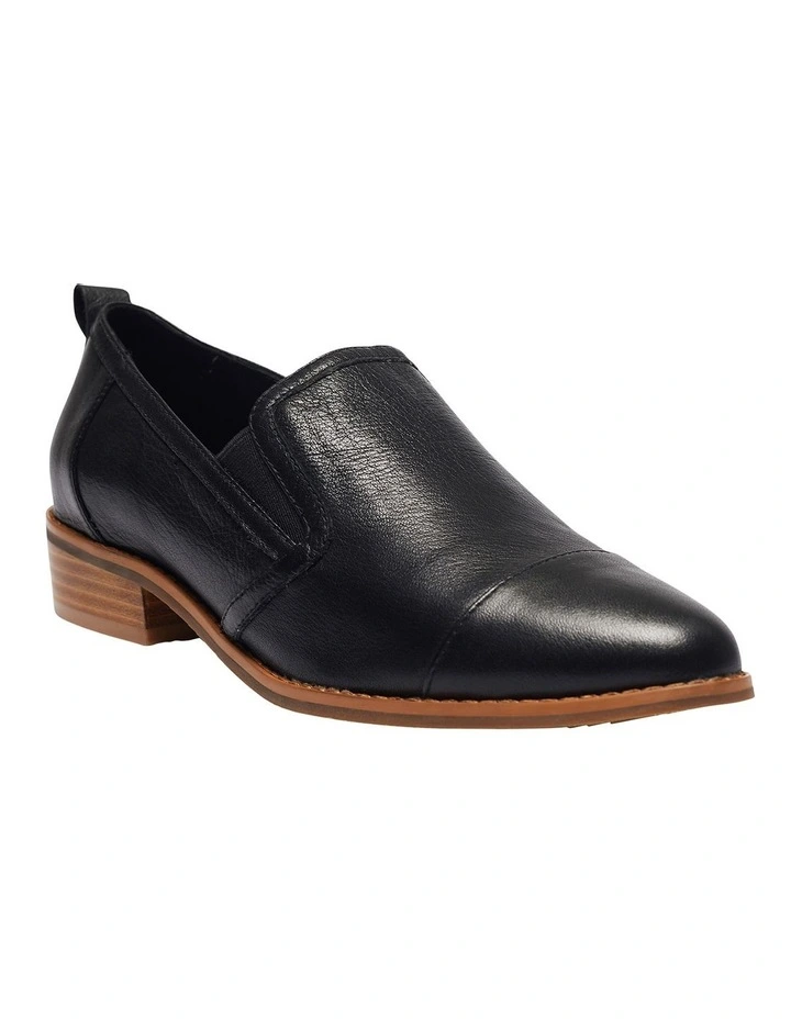 Tactic Flat Shoes Black Leather