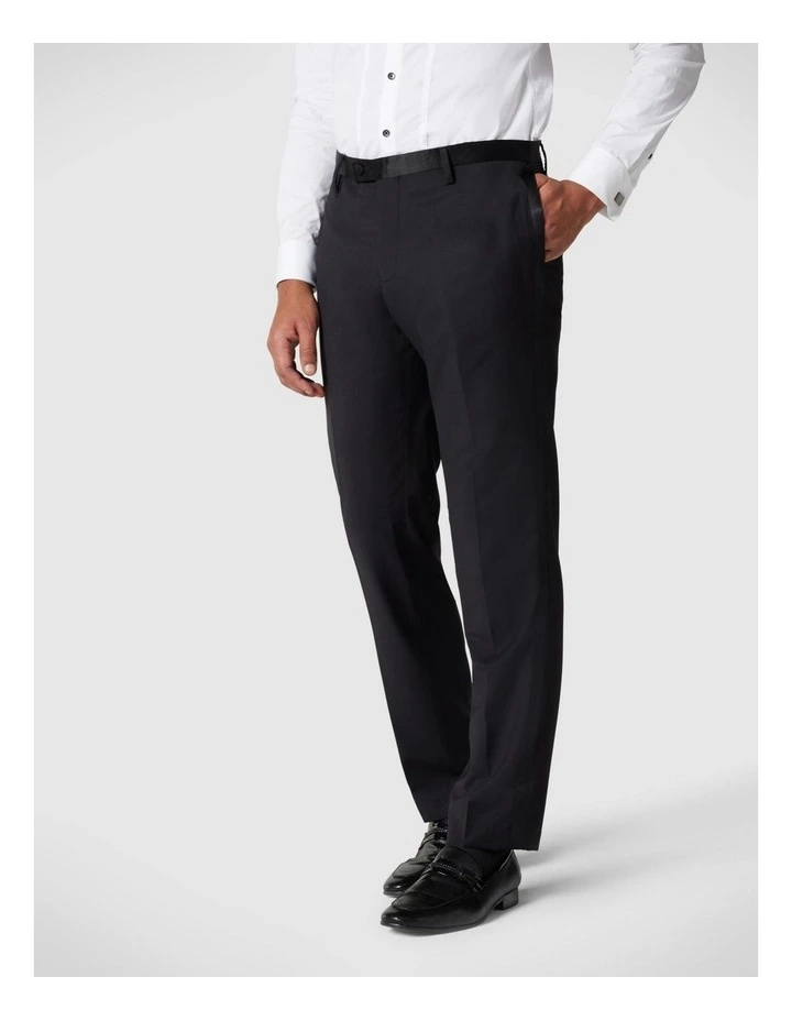 Black Tie Chintz Tailored Pant in Black Chintz