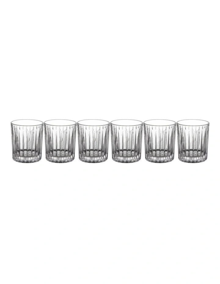 Empire Double Old Fashion 320ml Gift Boxed Set of 6 in Clear