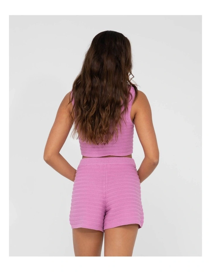 Elba Knit Crop Top in Pink