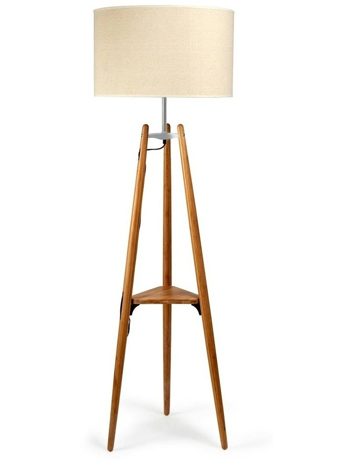 Tripod Floor Lamp Light 167cm in Linen