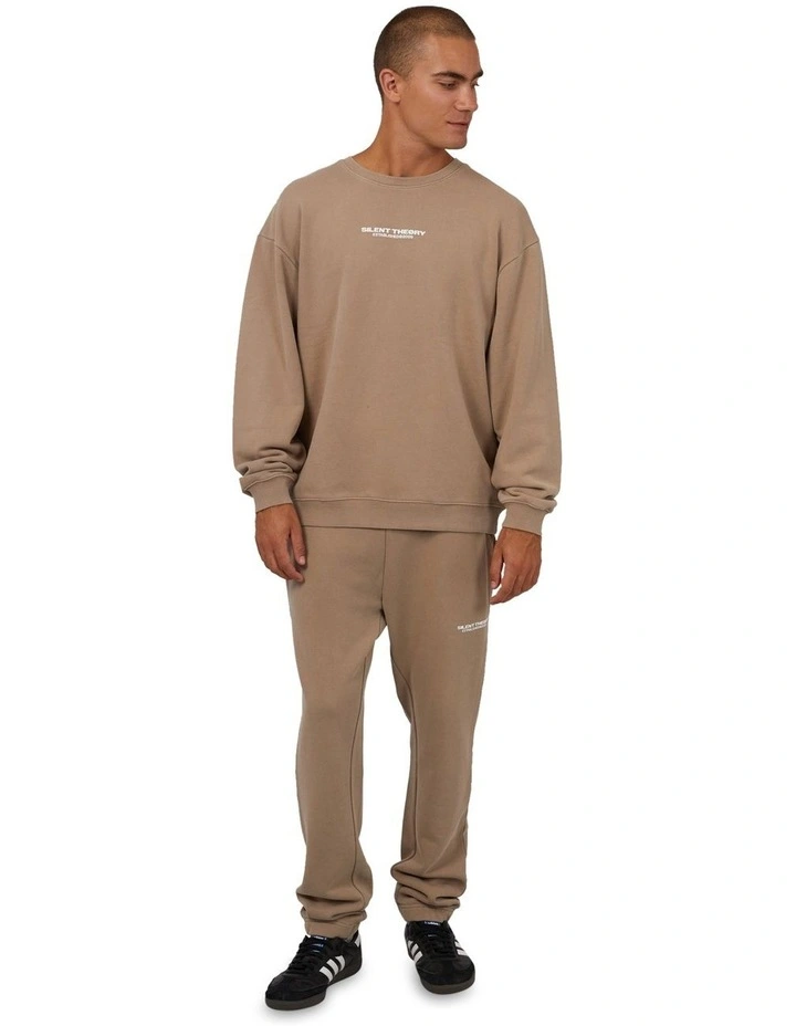 Crew Sweat Top in Tan