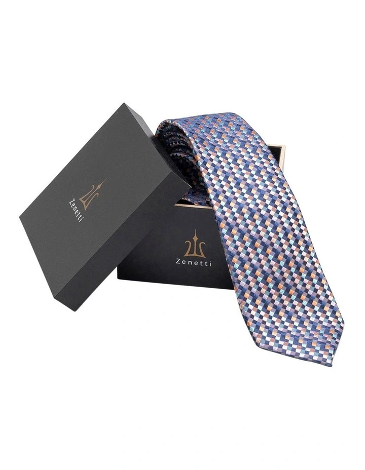 Navy Silk Tie Set