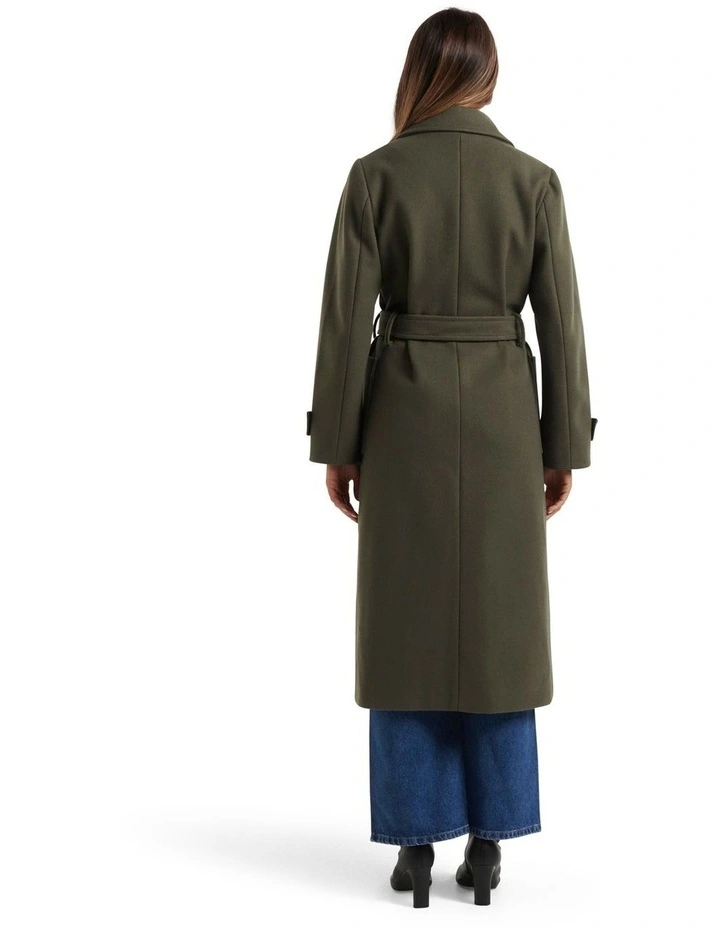 Lola Wrap Coat Slate Green