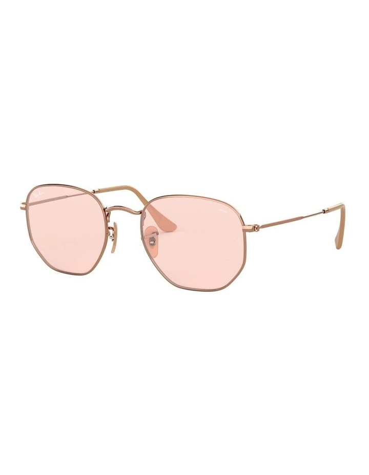 Hexagonal Washed Evolve Copper RB3548N Sunglasses