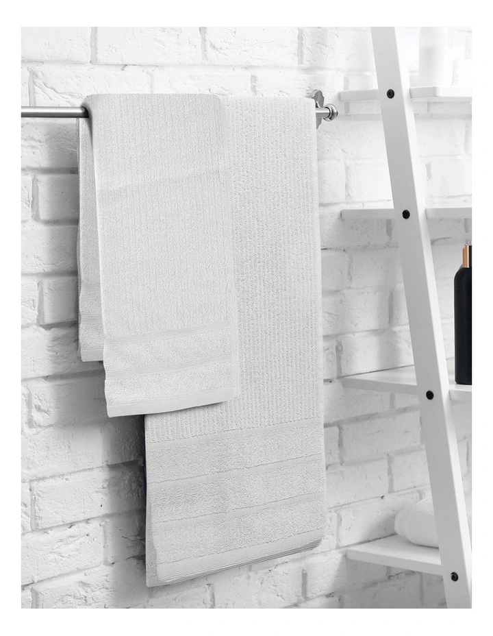 Royal Comfort Eden 100% Cotton 600GSM Towel 8 Piece Pack in White