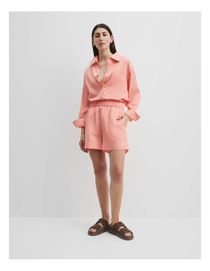 Pull On Voile Short in Sunkiss