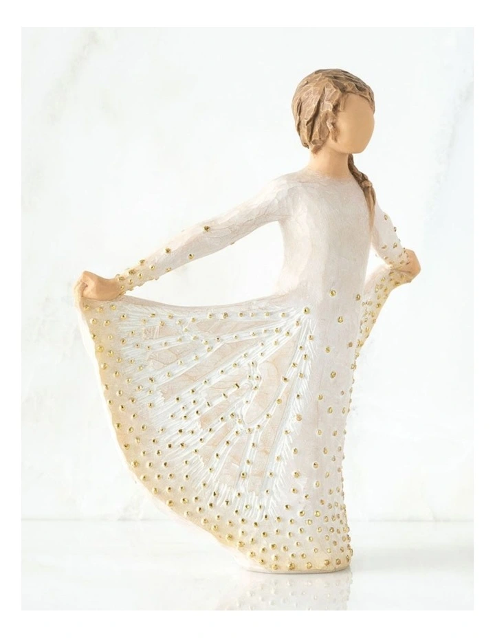 Butterfly Sculpted Figure in White
