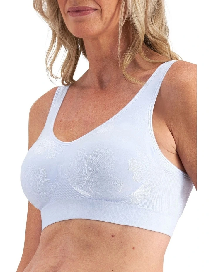 Contour Wirefree Bra in Blue Floral