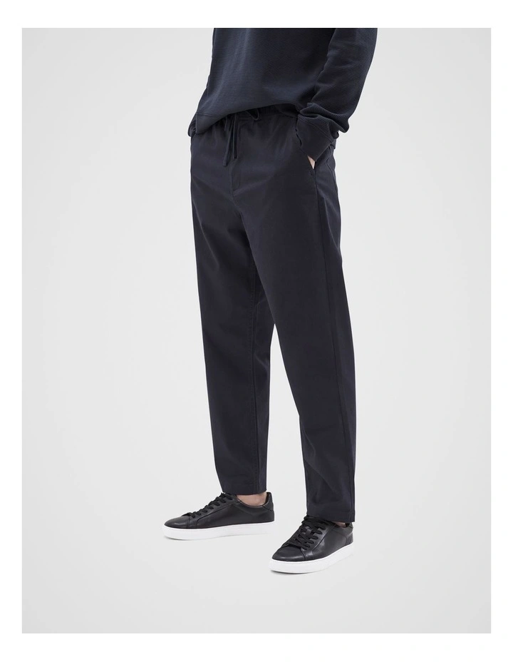 Relaxed Pull On Pant in Navy