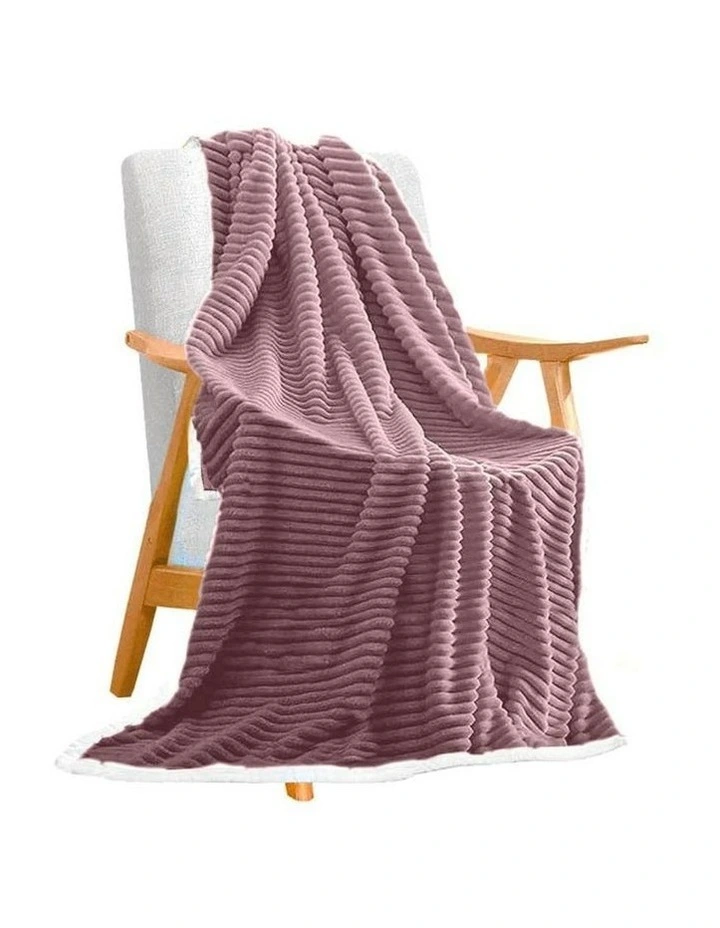 Thick Throw Blanket in Purple