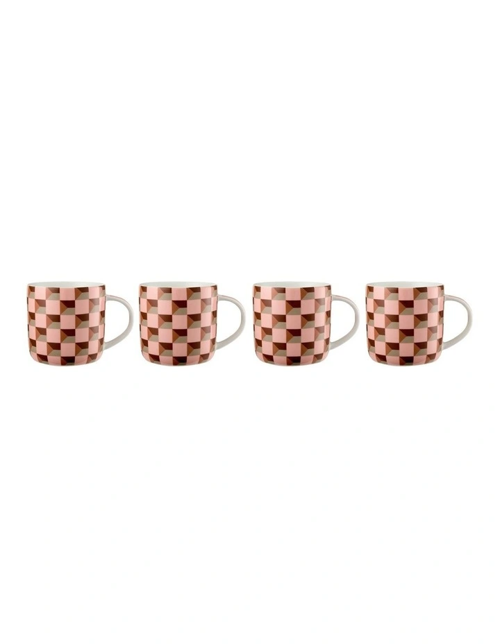 Syracuse Mug 480ml Set of 4 Gift Boxed in Orange