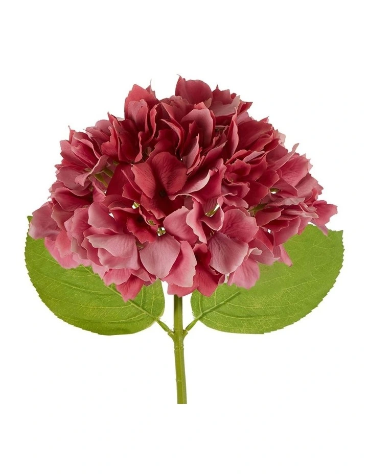 Hydrangea Stem Soft Touch 50cm in Dark Pink