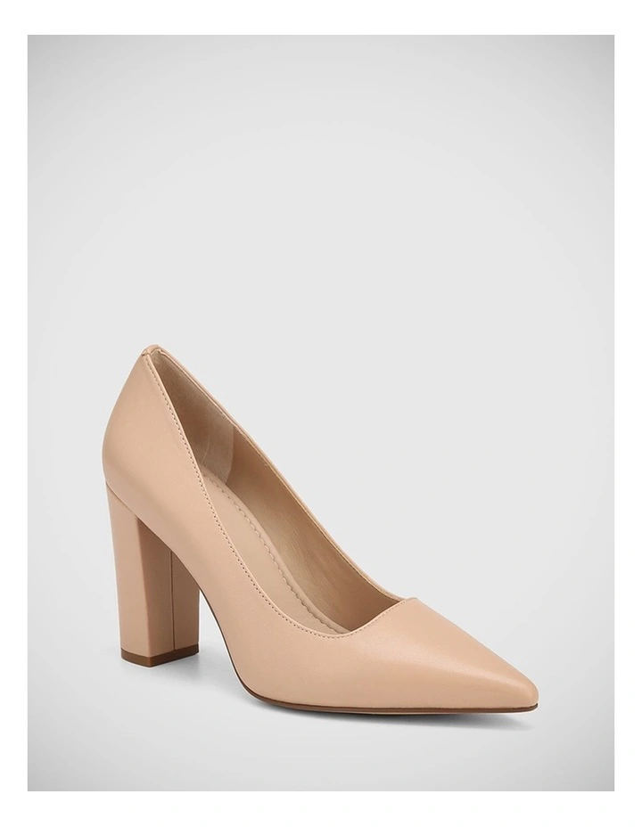 Huda Leather Pump in Vintage Pink