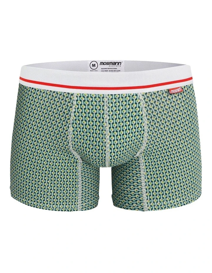 Bamboo Trunk in Green Geo
