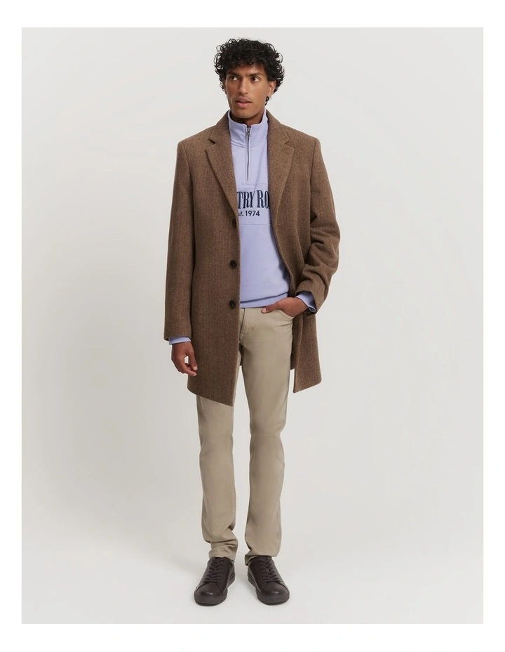 Half Zip Heritage Sweat in Lavender
