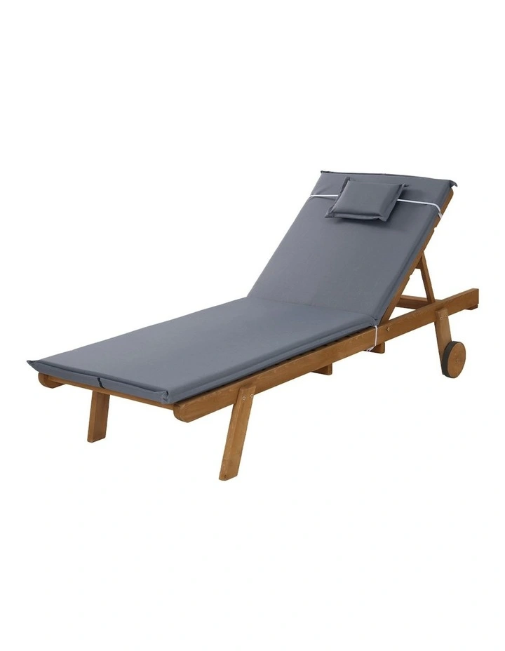 Sun Lounger in Grey