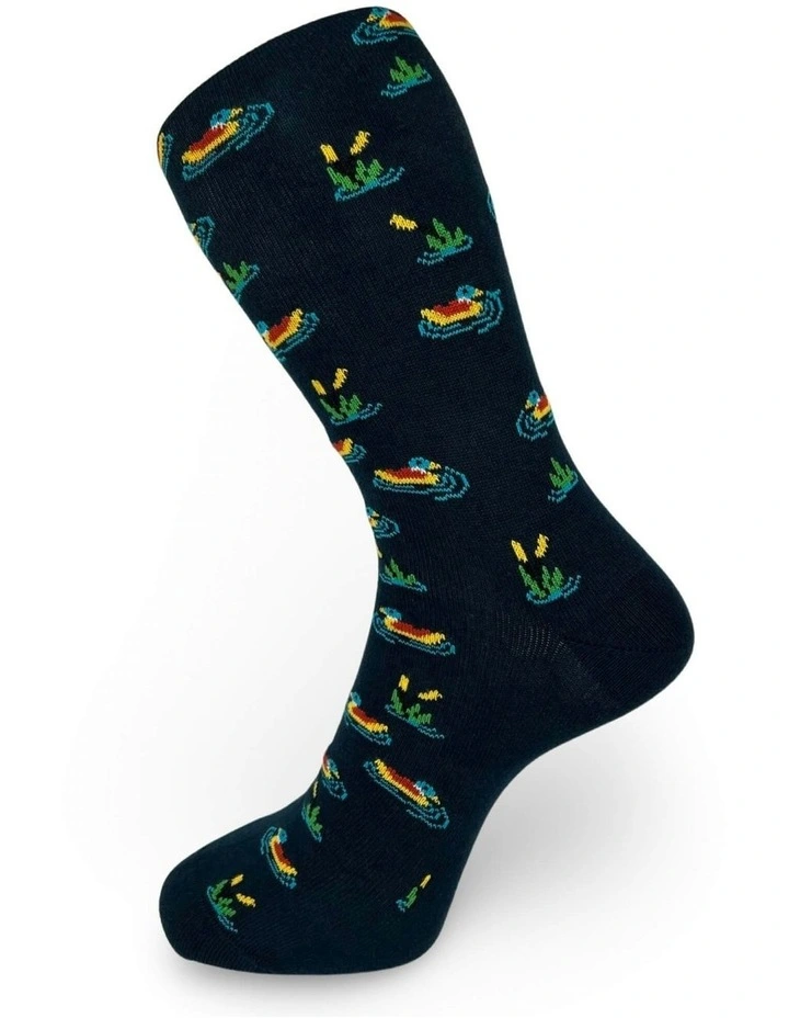 Pond Socks in Navy