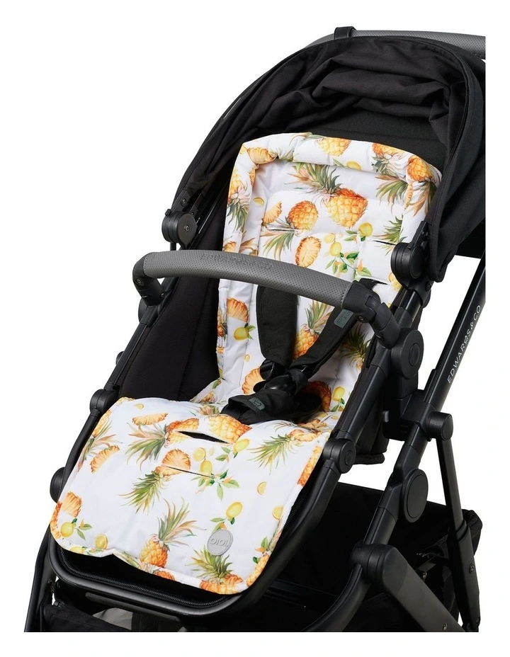 Reversible Pram Liner in Pineapple