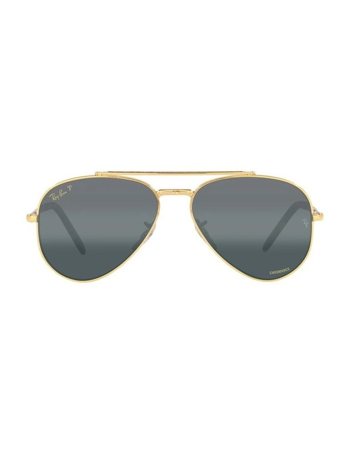 New Aviator Polarised Sunglasses in Gold