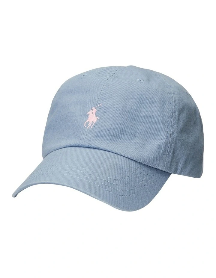 Cotton Chino Ball Cap in Blue