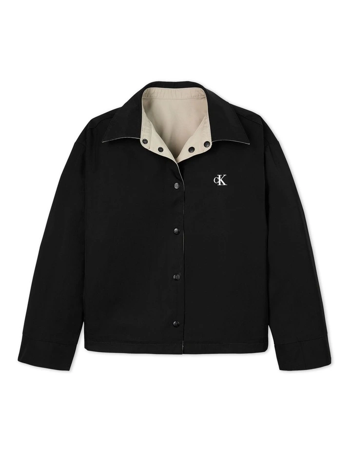 Reversible Skater Ripstop Jacket in Black