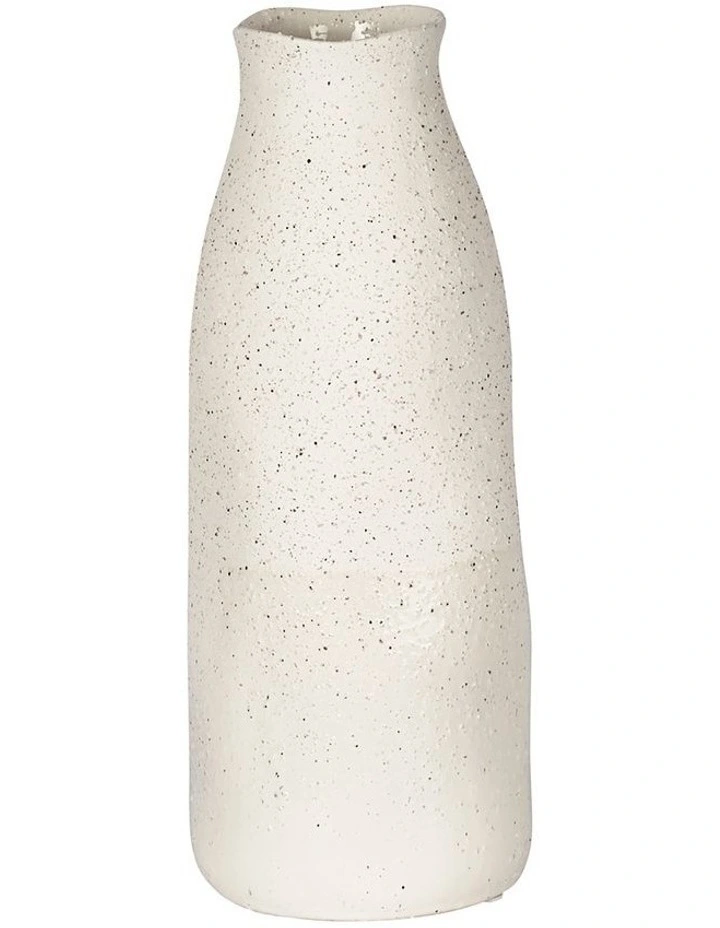 Tuba Ceramic Vase Tall in White