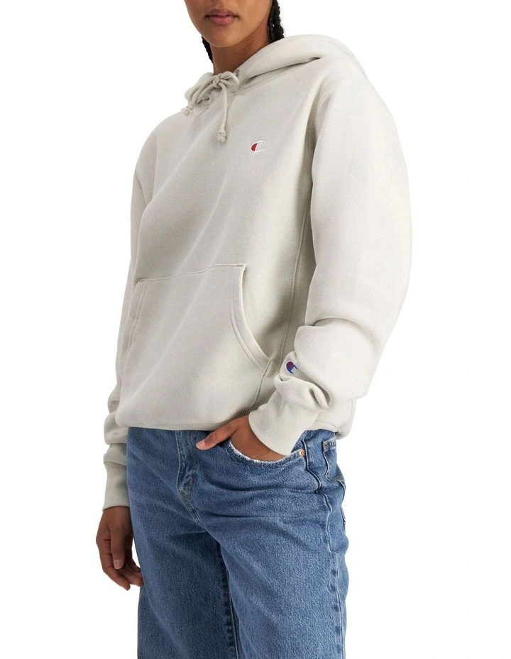Reverse Weave Hoodie in Stone Throw