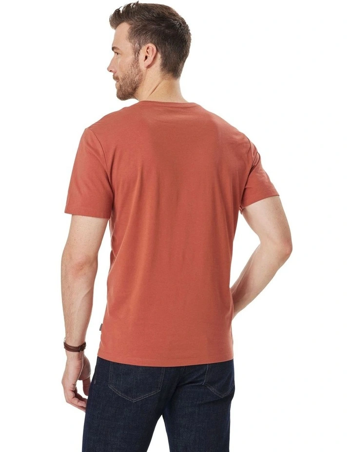 Basic Crew Tee in Terracotta