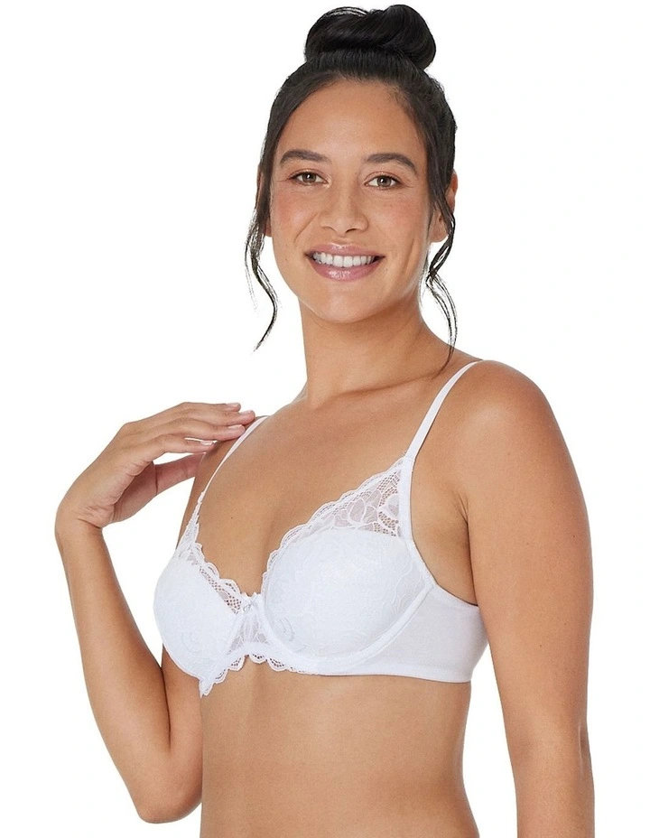 Embrace Full Coverage Contour Bra in White