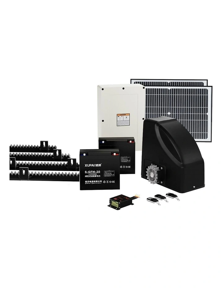 Automatic Sliding Gate Opener Kit 40W Solar 4m 600kg