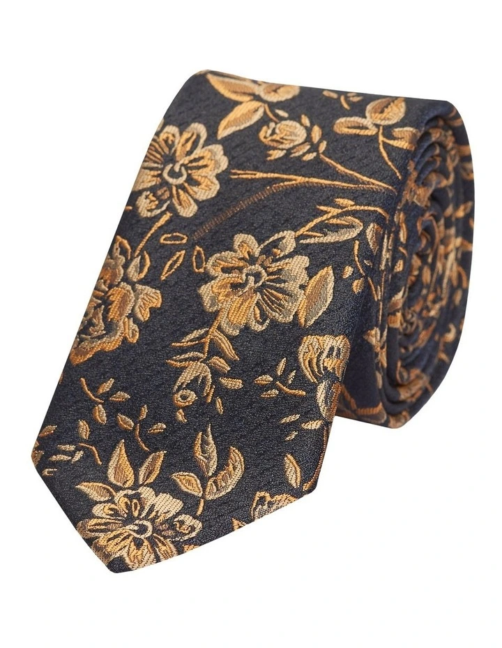 Venice Floral 6.5cm Tie Navy