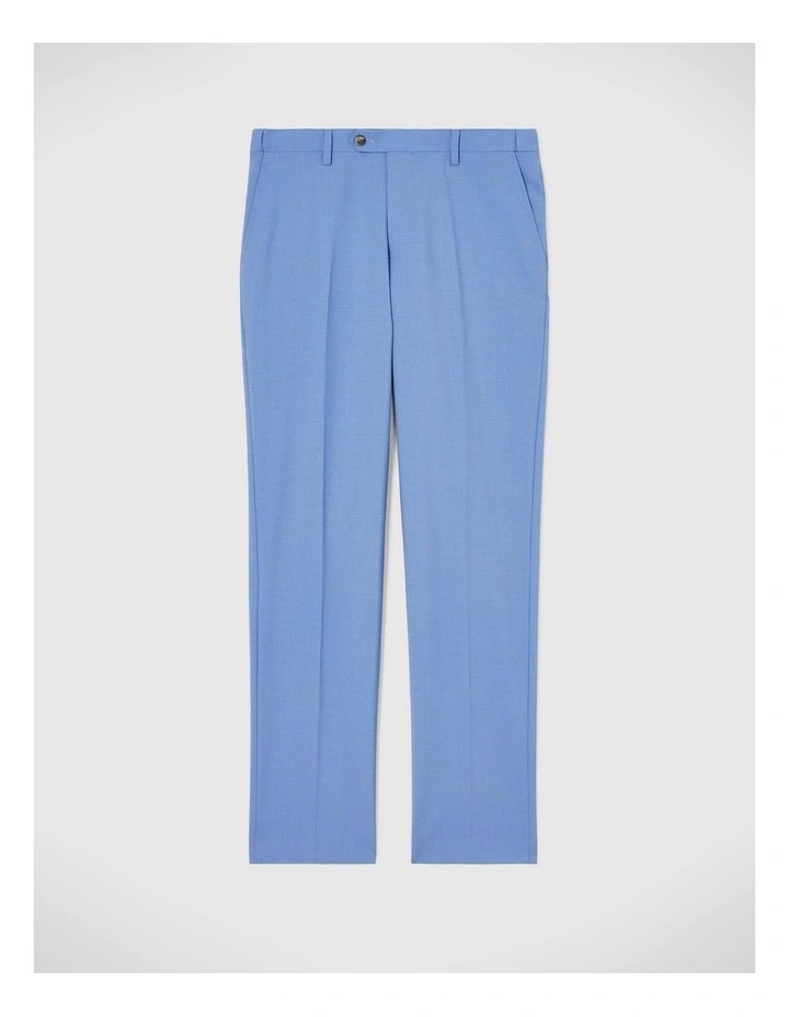 Wool Blend Tailored Pant in Slate Blue