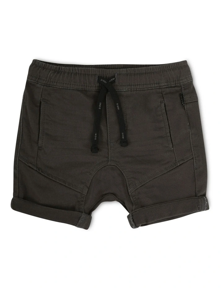 Arched Drifter Short (0-2 years) in Dark Khaki