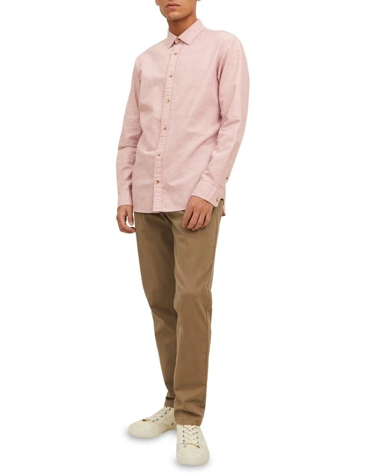 Summer Linen Shirt in Mauve
